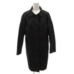 マルニ MARNI ステンカラーコート ドット ひざ丈 38 紺 ネイビー /FF ■ECD001のサムネイル