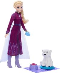 마텔 아나운서와 눈의 여왕(Disney Frozen) 알렌데일의 부츠들 엘사와 시로쿠마 키세카에 인형·하우스 대로와 놀이 3세부터 퍼플 JFG16