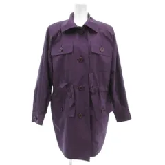 ジバンシィ GIVENCHY Nouvelle Boutique ヴィンテージ ステンカラーコート フィールドジャケット 10 紫 パープル /UO ■GY18のサムネイル