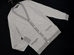 MACKINTOSH LONDON マッキントッシュロンドン ボーダー カーディガン size38/グレーｘ白 ■◇ メンズのサムネイル