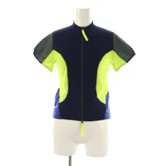 ナゴンスタンス nagonstans 25AW mix compact t-shirt プルオーバー カットソー 切替 半袖 M ネイビー イエロー /HK ■OSのサムネイル