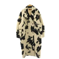 アメリヴィンテージ Ameri VINTAGE アメリ AMERI UND SHADOW FLOWER WOOL COAT ダブルコート アウター ロング M アイボリー ブラック /DF ■OSのサムネイル