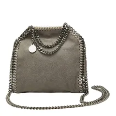 ステラマッカートニー ファラベラ タイニー シャギーディア チェーン ショルダーバッグ グレー ポリエステル レディース Stella McCartney【1-0272120】
