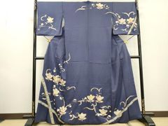 絽、洗える着物、訪問着、金彩 、華紋 唐草文様 - メルカリ