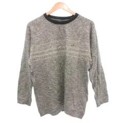 クロコダイル CROCODILE 美品 ロンT Tシャツ L グレー 長袖 ラウンドネック /NL ■ECF003のサムネイル