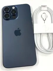 バッテリー92％SIMフリー iPhone15 Pro Max 256GB ブルーチタニウム