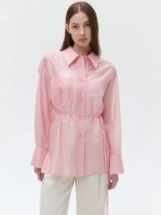 新品未使用タグ☆SLY ASYMMETRY SHIRRING SHEER シャツ - メルカリ