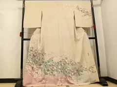 【着物のみ】加賀友禅　訪問着　百貫達雄 作　落款　枝花文 2026年最新】百貫華峰の人気アイテム - メルカリ