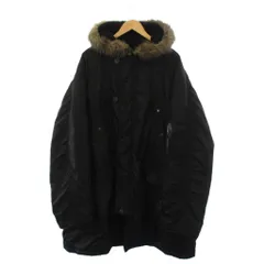 バレンシアガ BALENCIAGA MILITARY PARKA JACKET ミリタリーパーカジャケット モッズコート 中綿 44 黒 751730 /KHのサムネイル
