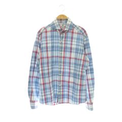 ジャンネット ホリゾンタルカラー シャツ 長袖 XS シャンブレー - メルカリ
