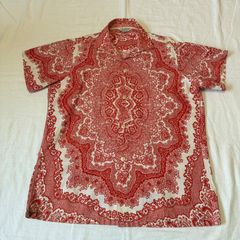 50s ヴィンテージ☆ペイズリー柄☆レーヨンシャツ☆シルクシャツ 