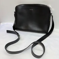 【美品】ポールスミス ショルダーバッグ 特徴的マルチストライプ  ブラック