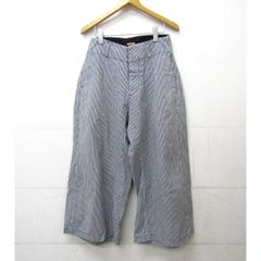 KAPITALヒッコリー ストライプ ワイド パンツ ガウチョ ヴィンテージ 