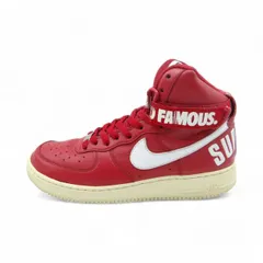 SUPREME 14aw NIKE AIR FORCE1 HIGH SP RED サイズ27.0cm ※黄ばみ有