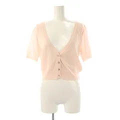 フォクシー ブティック FOXEY BOUTIQUE 34928 フラジール カーディガン 半袖 40 ライトピンク /ES ■OSのサムネイル
