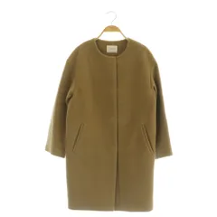 イエナ IENA ノーカラーコート ウール 36 ベージュ /MY ■OSのサムネイル