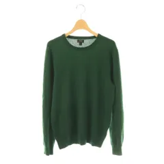 ジェイクルー J.CREW クルーネックニット セーター 長袖 S グリーン /HK ■OS