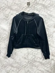 GU ジーユー ベロアフルジップパーカ フーディー パーカー レディース◆Size Sのサムネイル