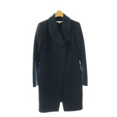 カルヴェン CARVEN 比翼コート ウール S ネイビー ブルー 長袖 ショールカラー /OK ■OSのサムネイル