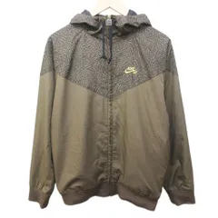 ナイキ エスビー NIKE SB ウインドランナー ジャケット ブルゾン ロゴ セメント柄 総柄 切替 S 茶 ブラウン 系 256122-202 0329のサムネイル