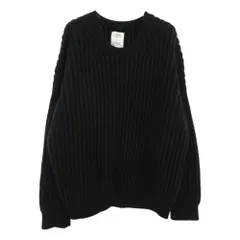 VISVIM ビズビム 20AW 120405012001 0120405012001 AMPLUS CREW L/S W/L ニット セーター ブラック系 2【中古】のサムネイル