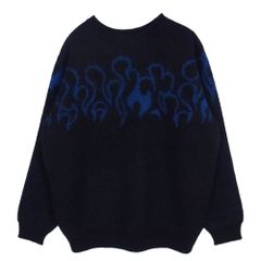TOGA Virilis Mohair Jacquard Knit skryu着 - メルカリ