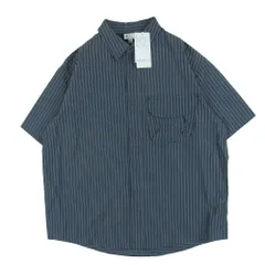 Goldwin ゴールドウィン 26SS GZ56105 Reflective Striped Shirt レトロ リフレクティブ ショート スリーブ 半袖 シャツ チャコール系 DEEP CHARCOAL XL 4【極上美品】【中古】のサムネイル
