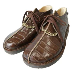 Supreme シュプリーム 24AW Clarks MARTINE ROSE Desert Trek クロコ型押し デザート シューズ ブラウン系 US8 1/2【新古品】【未使用】【中古】のサムネイル