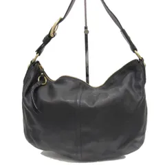 ☆COACH コーチ ワンショルダーバッグ ホーボー セミショルダー 肩掛け エルゴ風 レディース ブラック 本革