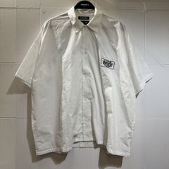 NEIGHBORHOOD ベースボールシャツ 刺繍ロゴ アイボリー サイズXL