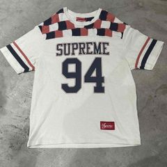 supreme Patchwork Yoke Football Top - メルカリ