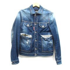 DSQUARED2 デニムジャケット ペイント加工 - メルカリ