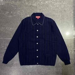 Supreme Herringbone Cardigan black - メルカリ