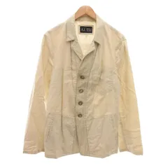 アルマーニ ジーンズ ARMANI JEANS ジャケット 48 白 ホワイト ストライプ柄 ノッチドラペル 長袖 /TQのサムネイル