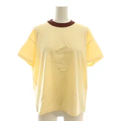 ベイジ BEIGE 24AW BRICKA バイカラーTシャツ カットソー 半袖 32 アイボリー 茶 ブラウン /AT ■OSのサムネイル