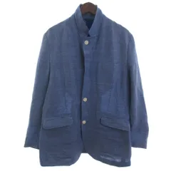 ランバン LANVIN コレクション ジャケット 薄手 リネン混 ブルー系 52 ■GY47のサムネイル