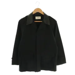 マカフィー MACPHEE トゥモローランド 23AW スラブバックサテン ミリタリージャケット 切替 36 黒 ブラック /AT ■OS ■SHのサムネイル