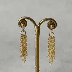 142-2. 軽量 華奢チェーン揺れるスイングピアス/イヤリングセット