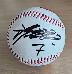 オリックスバファローズ 西川龍馬 直筆サインボール キャンプ限定 ロゴ