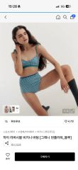 Lulumerry モノグラムバイカラーホルタービキニ 水着 ラベンダー