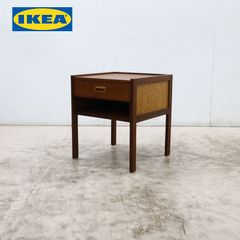 IKEA イケア ナイトテーブル ブラック 2段チェスト ホテルライク 廃盤