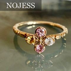 美品❗️NOJESS ノジェス k10YG カラーストーンリング - メルカリ