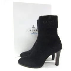 LANVIN en Bleu ランバンオンブルー Stretch Knit Short Boots SIZE:23.5cm レディース □UT14433のサムネイル