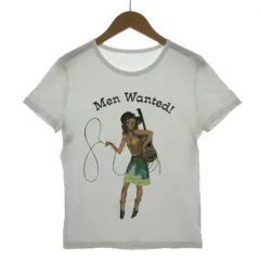 モスキーノチープアンドシック MOSCHINO CHEAP AND CHIC カウガールプリントTシャツ HA07110819 半袖 ストレッチ コットン混 ホワイト 白 I44のサムネイル