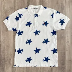 BAPE スター ポロシャツ Mサイズ a bathing ape star BAPE STA BAPESTA エイプ ベイプ アベイシングエイプ NIGO y6682のサムネイル