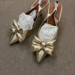 ASOS ミッドヒール ミッドヒールリボン GOLD ヒール シューズのサムネイル