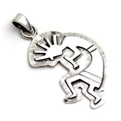 シルバー925 プレーン ココペリ メダリオン Kokopelli - メルカリ