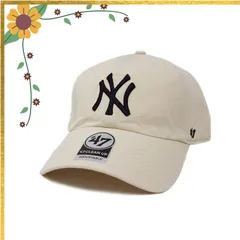 47 Brandキャップ CLEAN UP NEW YORK YANKEES ヤンキース (ナチュラル) Free Size 1