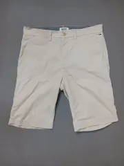 32 Tommy Hilfiger トミーヒルフィガー デニム ベージュ コットン ハーフパンツ ショートパンツ