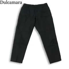 Dulcamara ドゥルカマラ 通年★ ワイド テーパード スラックス パンツ 日本製 Sz.1 メンズ 黒のサムネイル